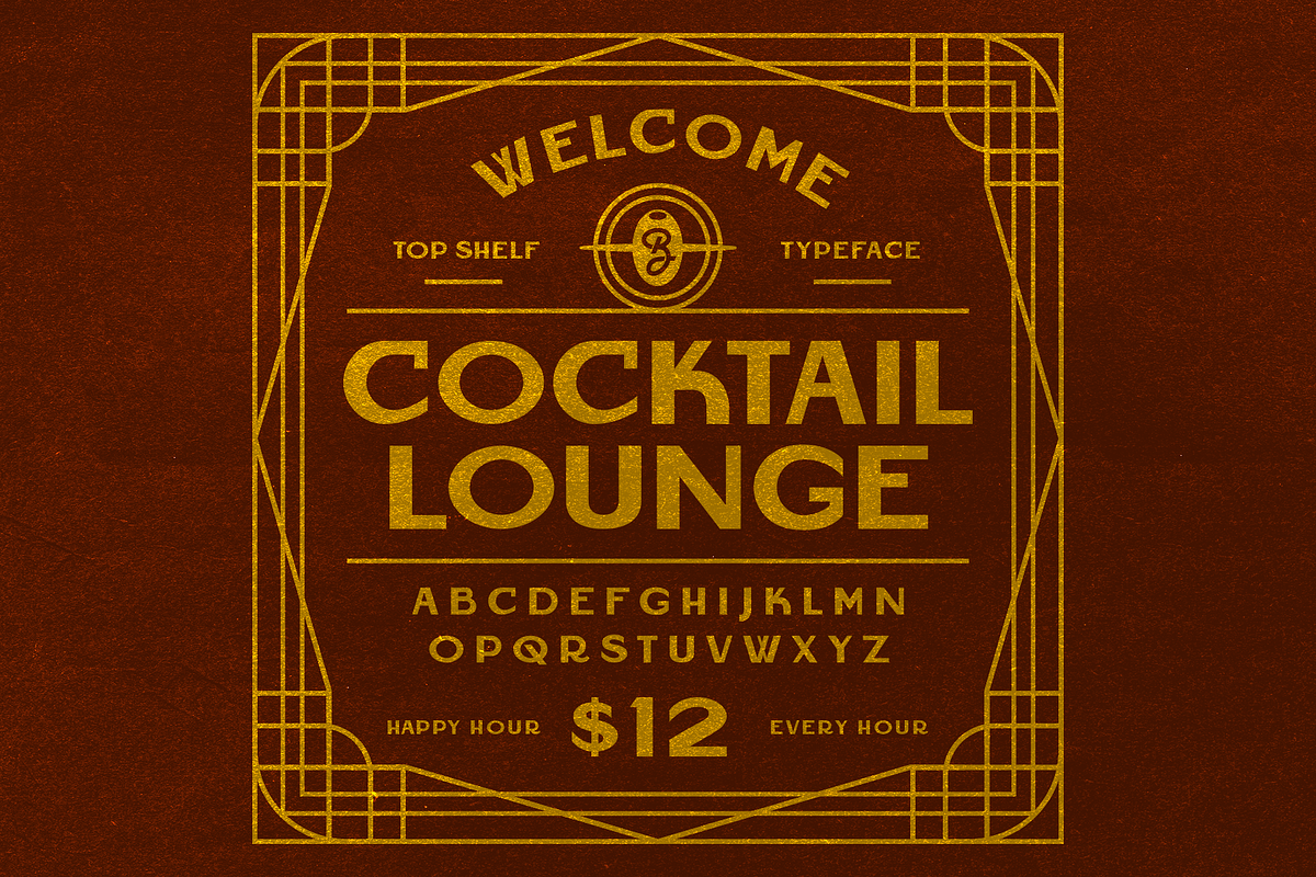 Cocktail Lounge Display Font preview 4