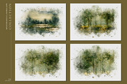 Mysterious Watercolor Landscapes 3, a Background Graphic by Suna Kosem (Thumbnail 10 of 14)