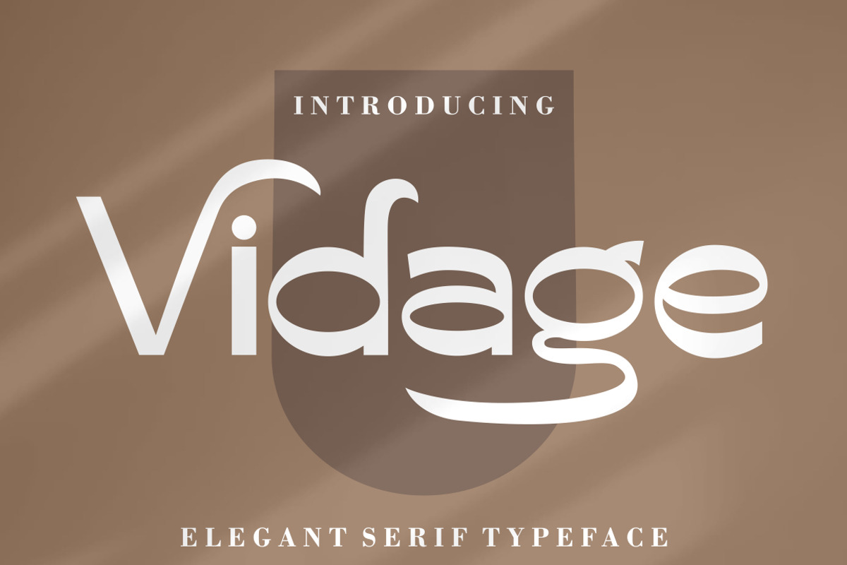 Vidage - Elegant Serif Typeface Font, a Sans Serif Font by PutraCetol Studio (Photo 1 of 10)