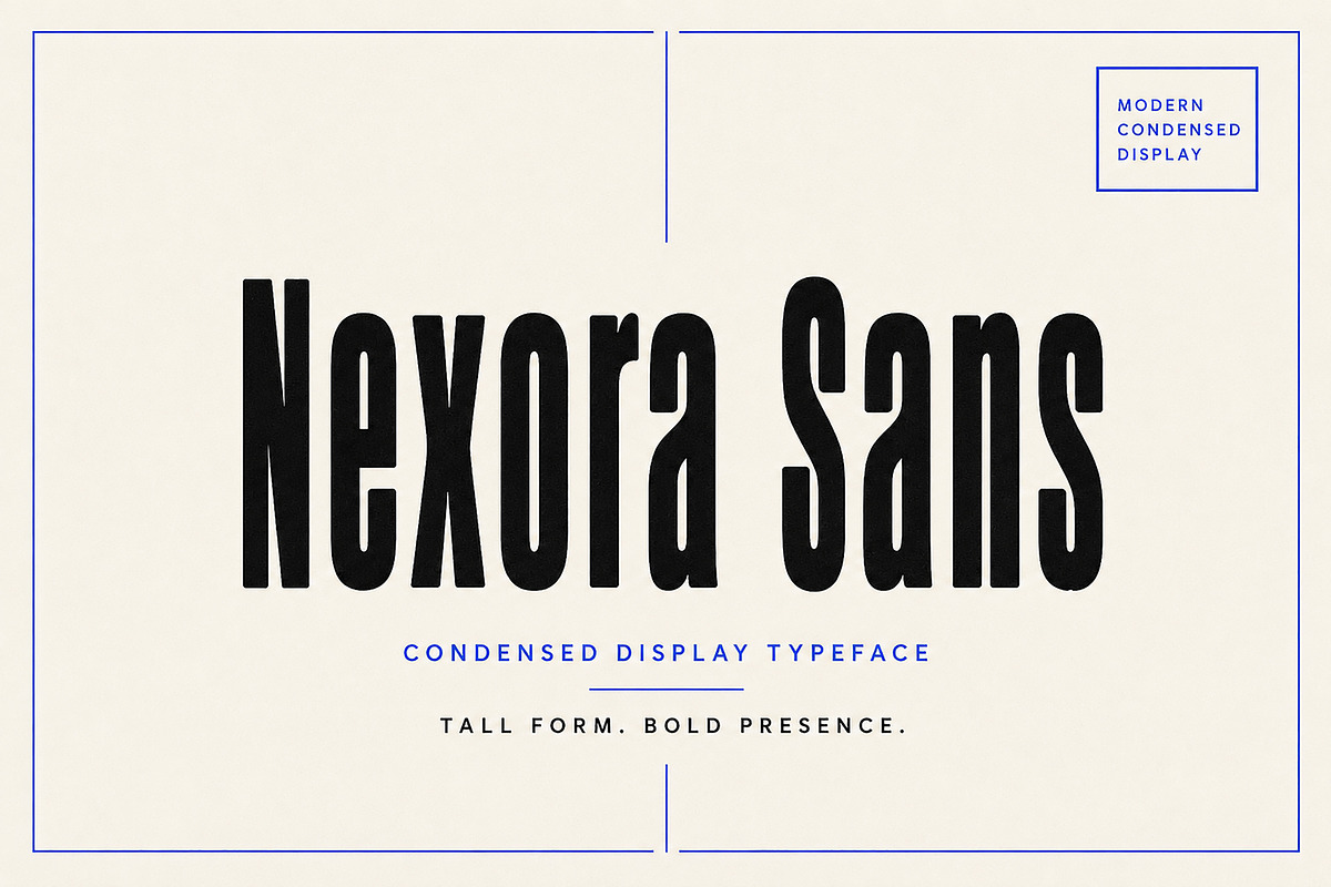 Nexora Sans – Bold Display Font, a Slab Serif Font by Wow Magic (Photo 1 of 4)