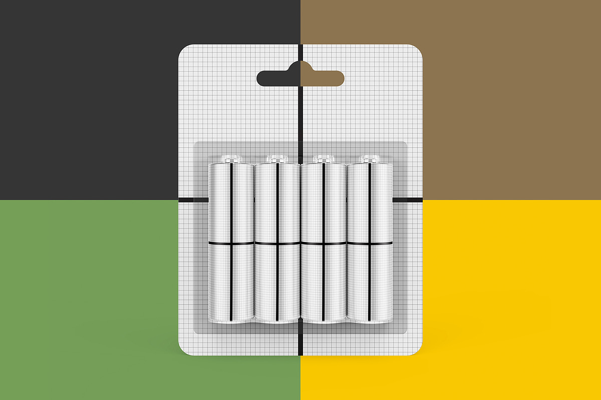 Battery AA. 3in1 Mockup, a Packaging Mockup by easymock (Photo 11 of 16)