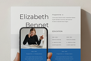 Creative CV with Smartphone Mockup, a Resume Template by Filip Studio (Thumbnail 4 of 5)