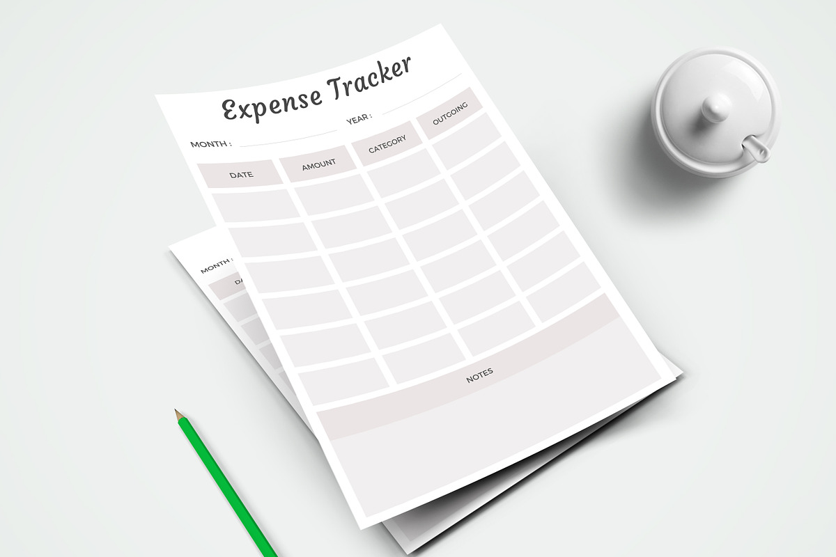 Canva Expense Tracker Planner Sheet, a Stationery Template by ARP Creation (Photo 2 of 3)