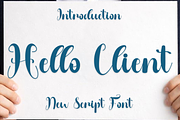 Hello Client, a Handwritten Font by FreshTypeINK (Thumbnail 1 of 8)