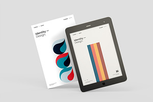 Tablet EBook EMagazine Set Mockup