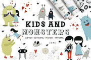 Kids and Monsters, an Animal Illustration by Oksana Stepova (Thumbnail 1 of 11)