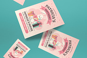 Flat Design Kids Birthday Invitation, a Card Template by graphicook (Thumbnail 3 of 3)