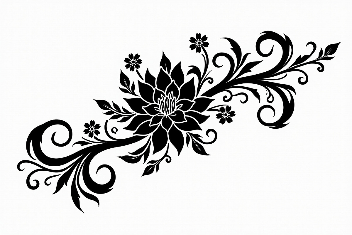 Elegant Floral Ornament Set, an Illustration by BIPLOB EXPERT (Photo 21 of 21)
