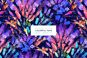 Colorful Fans, a Pattern Graphic by MalyskaStudio (Thumbnail 1 of 5)