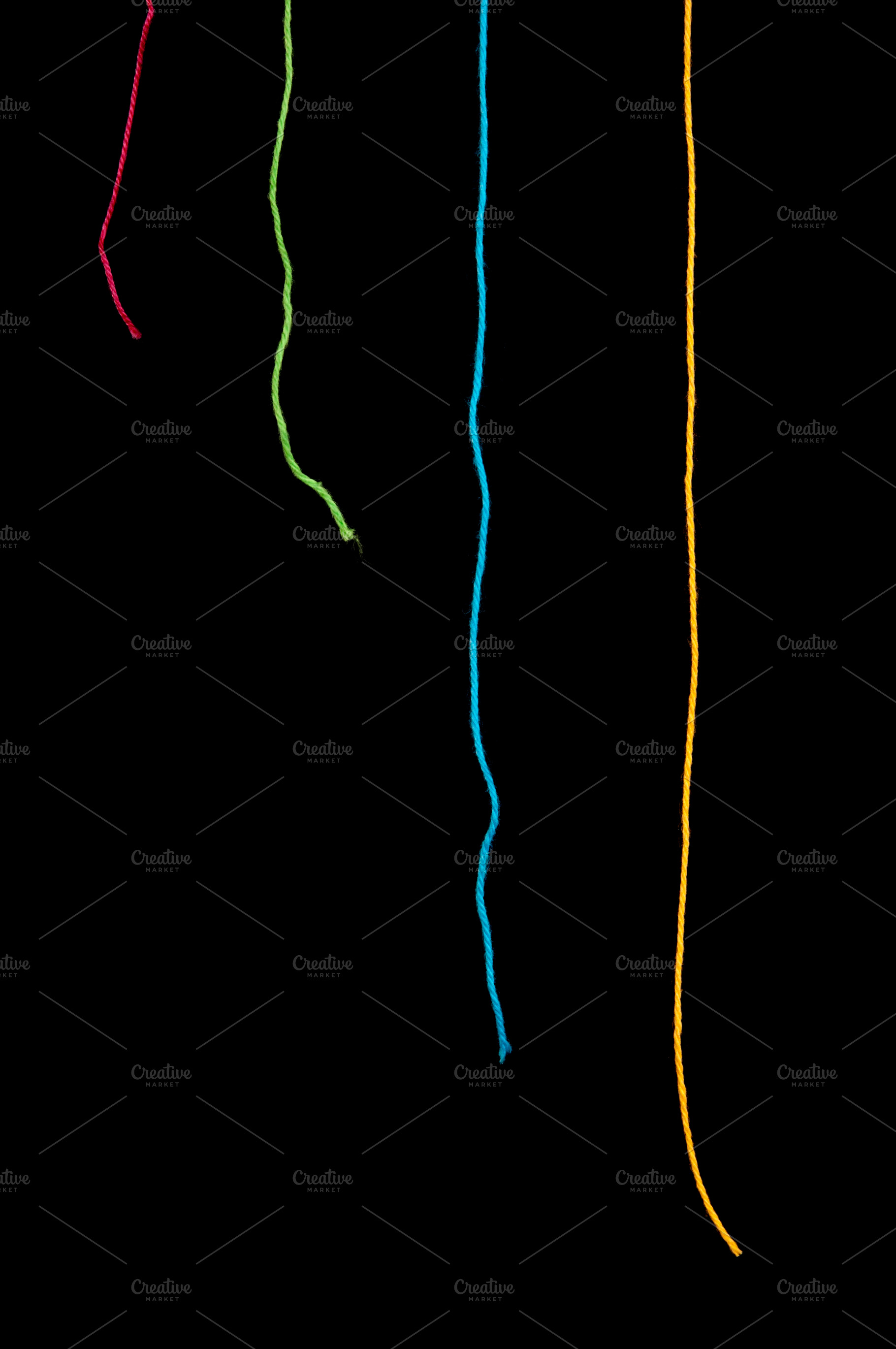 Colorful String Abstract, an Abstract Photo by THP Creative
