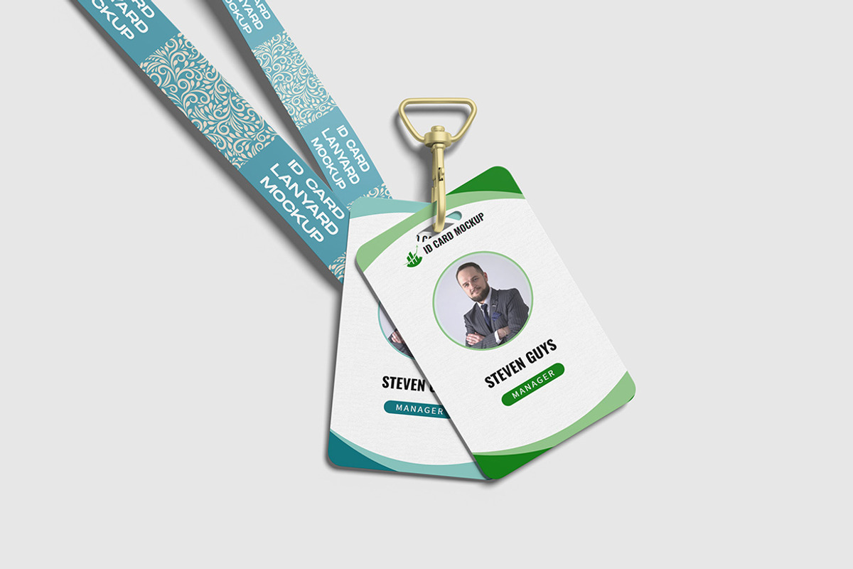 Lanyard and ID Card Mockup, a Product Mockup by ianmikraz (Photo 4 of 5)