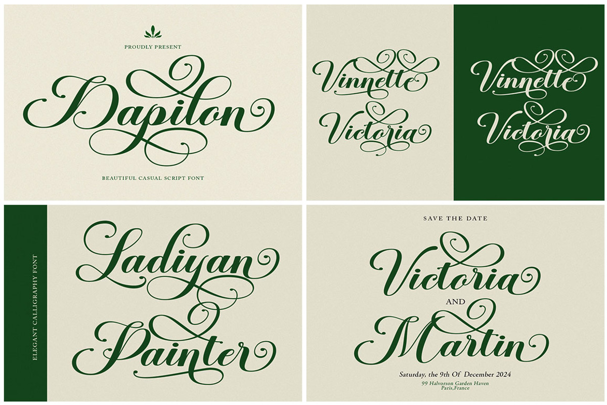 The Modern Calligraphy Font Bundle, a Script Font by Has_rizal (Photo 16 of 28)