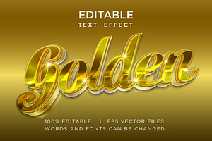 gold editable text effect, a Plug-in Add-On by yokbisayok