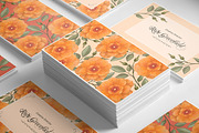 Peach Wild Rose PSD Business Card, a Business Card Template by Digital Space (Thumbnail 3 of 5)