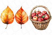 Watercolor Minimalist Autumn Clipart, an Illustration by DreamPrint404 (Thumbnail 3 of 7)