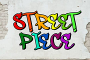 Street Piece, a Script Font by FreshTypeINK (Thumbnail 1 of 8)