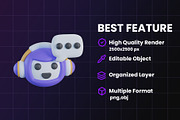 Artificial Intelligence 3D Icon, an Object Graphic by Artnivora.Std (Thumbnail 3 of 4)