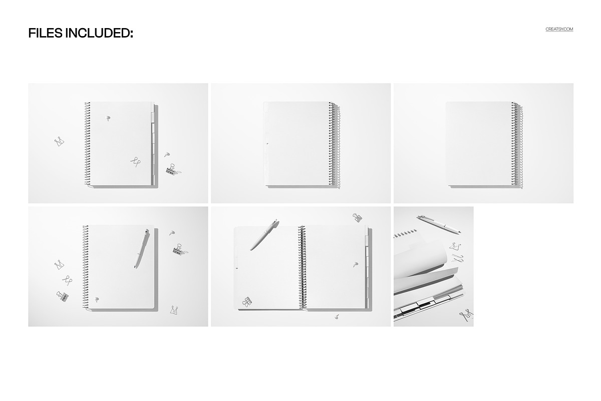 Weekly & Monthly Planner Mockup Set, a Merchandise Mockup by creatsy5 (Photo 2 of 12)