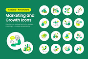 Marketing & Growth Icons Bundle, a Duotone Icon by Prosymbols (Thumbnail 1 of 9)