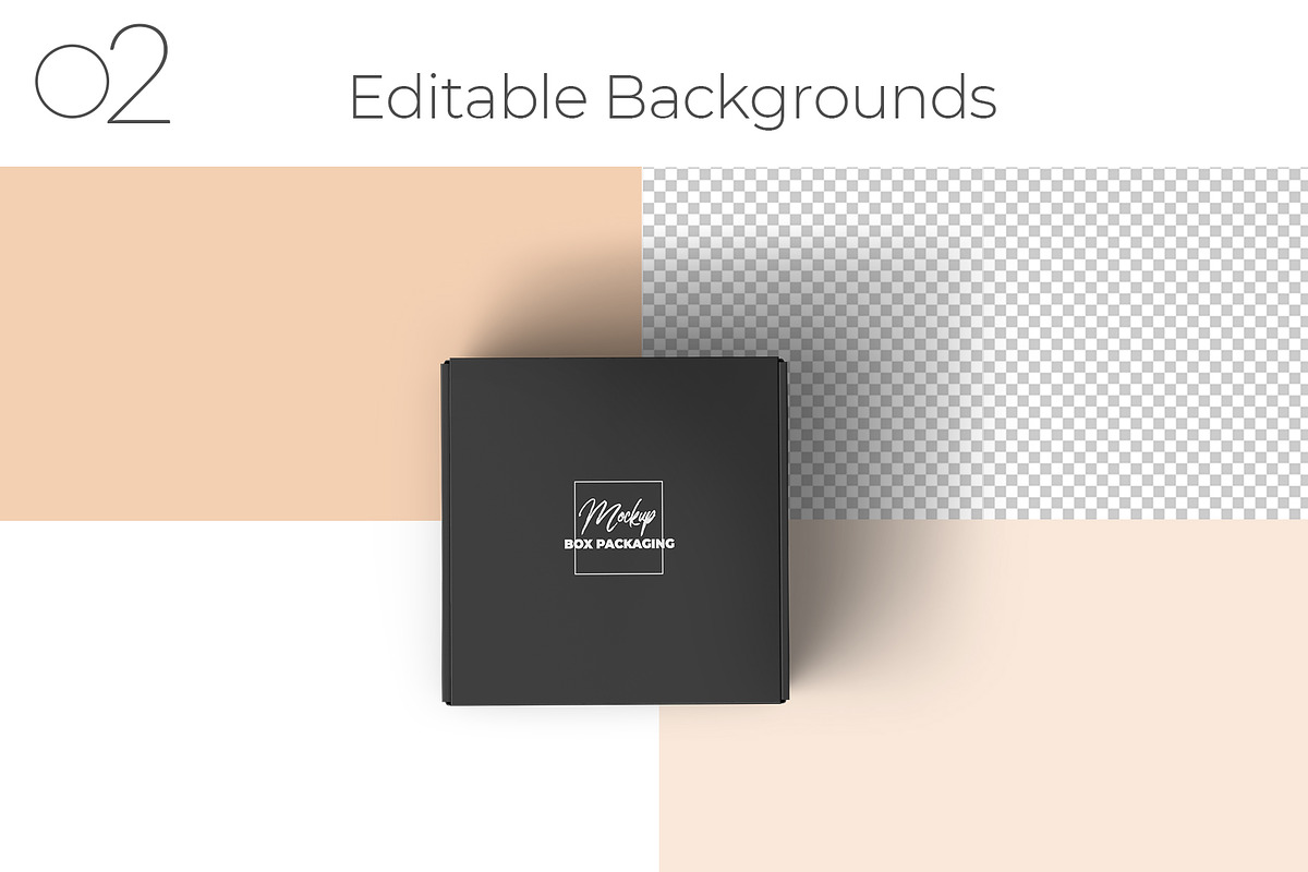 Front Tuck Square Mailing Box Mockup, a Packaging Mockup by Sheikhadesign (Photo 3 of 10)