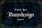 ROSTAGE Blackletter, a Blackletter Font by dansdesign (Thumbnail 8 of 8)