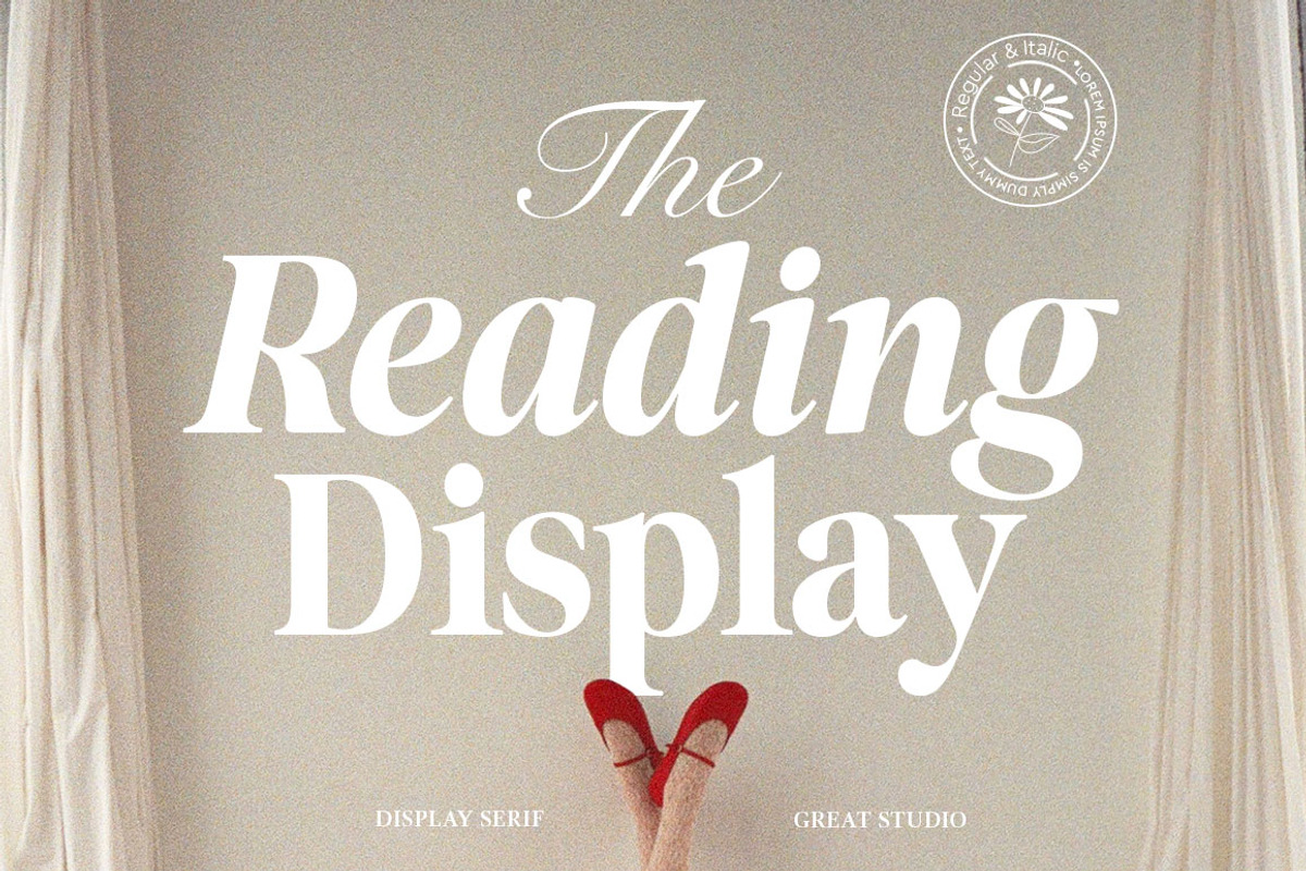 The Reading Display, a Serif Font by Mulkan Nazir (Photo 1 of 14)