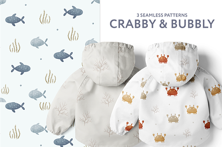 Kids sea patterns, a Pattern Graphic by vatrushkaprint_store