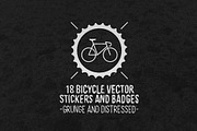 Bicycle Vector Stickers and Badges, a Graphic by danielcomerci (Thumbnail 1 of 4)