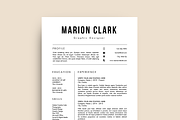 Simple Resume Template (MS Word), a Resume Template by Priiiiiiiiiiiiiint ! (Thumbnail 1 of 2)