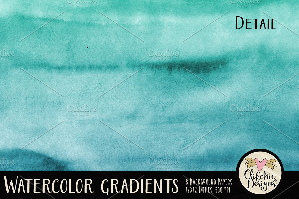 Watercolor Gradients Texture Pack preview 5