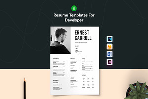 Resume For Developer With Portfolio