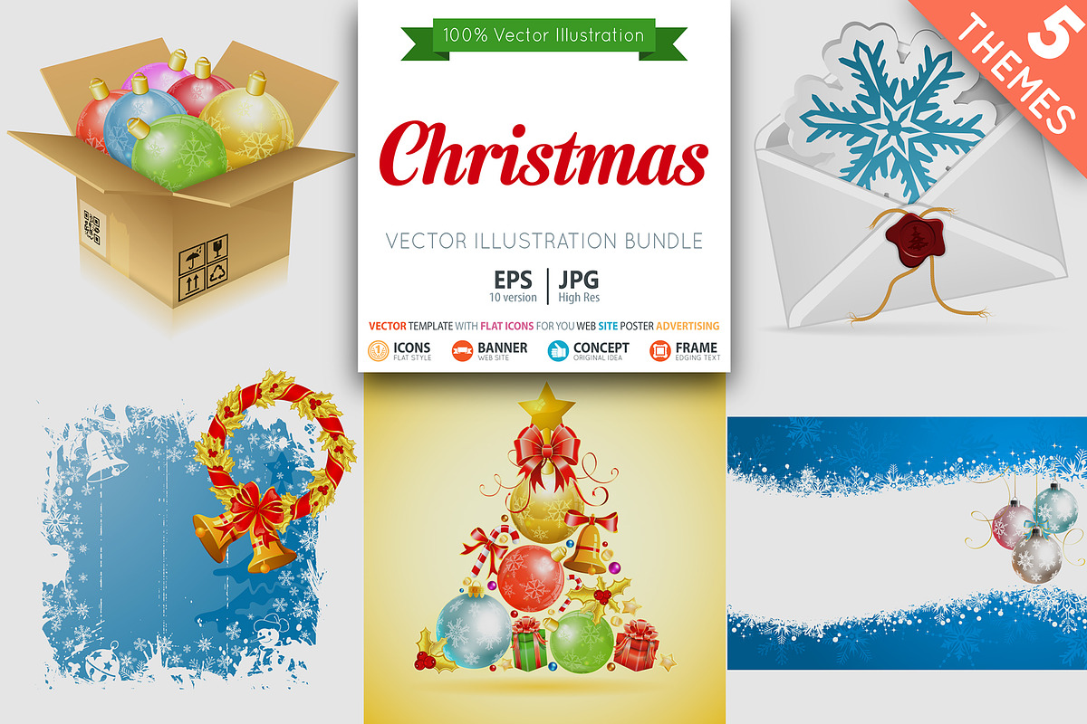 Christmas Cards and Backgrounds, a Decorative Illustration by TAlex (Photo 1 of 6)