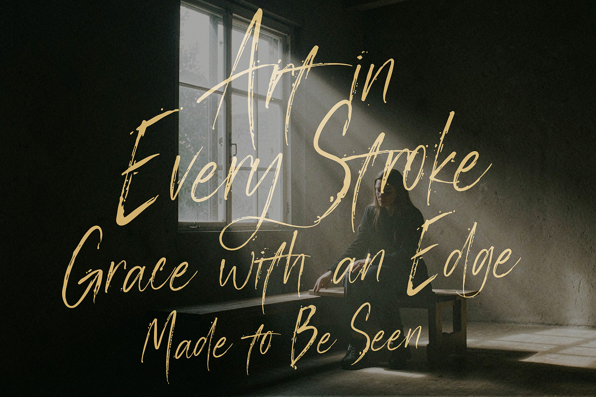 Manstera Leviosa - Expressive Script, a Script Font by HypeWorksCo (Photo 5 of 15)