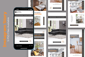 Modern Funiture - Instagram Story, a Social Media Template by UnicodeID