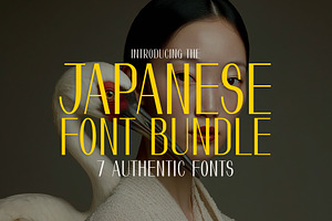 Japanese Font Bundle (7 Fonts), a Serif Font by HipFonts
