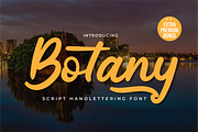 Botany, a Script Font by twinstd (Thumbnail 1 of 11)