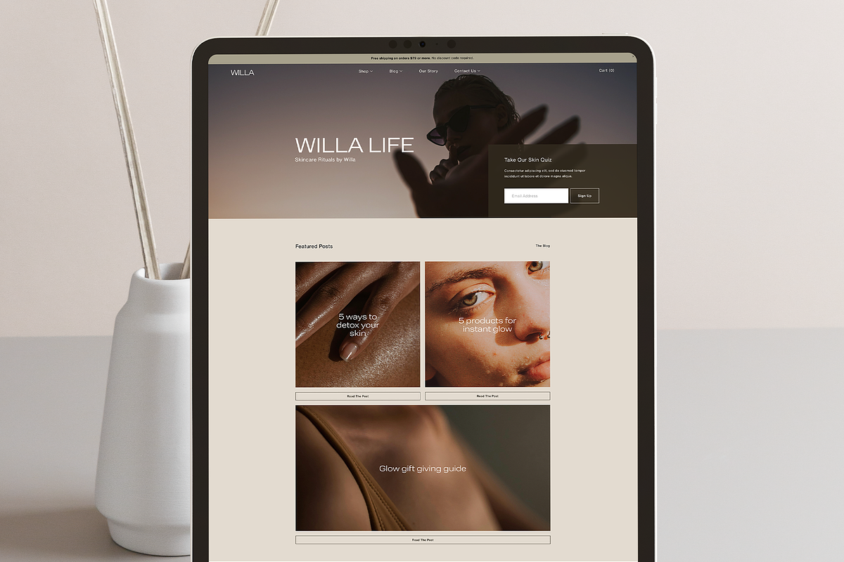 Willa: Squarespace 7.1 Template, a Squarespace Template by The Styled Square (Photo 7 of 8)