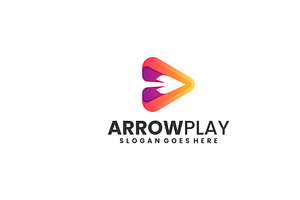 Logo Arrow Gradient Colorful Style