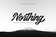 Northing - Modern Script Font, a Script Font by Alpaprana (Thumbnail 1 of 10)