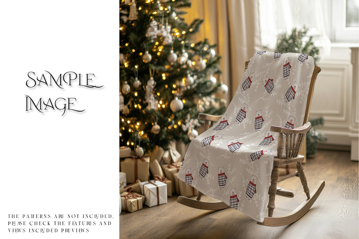 Christmas Fleece Blanket Mockups, a Product Mockup by mock-ups (Photo 9 of 11)