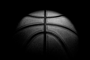 Basketball black Black white