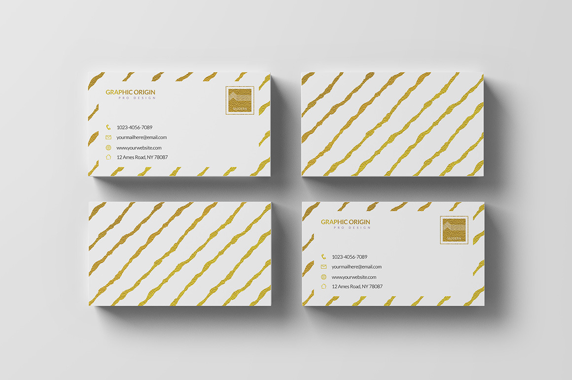 GOLD FOIL BUSINESS CARD | Business Card Templates ~ Creative Market