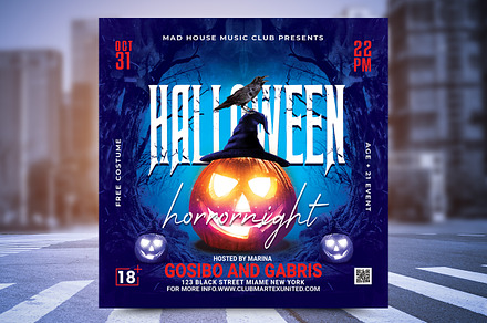Halloween Flyer, a Flyer Template by Poushe Design