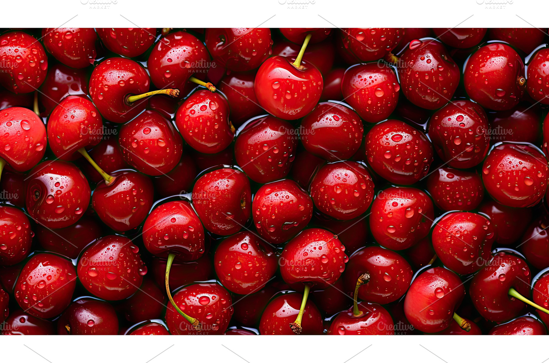 fruit red cherry background ai, a Food & Drink Photo by pikepicture