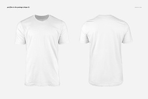 Men T-shirt Mockup Set