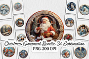 Christmas Ornament Bundle 3d, an Illustration by Moon Studio (Thumbnail 1 of 6)