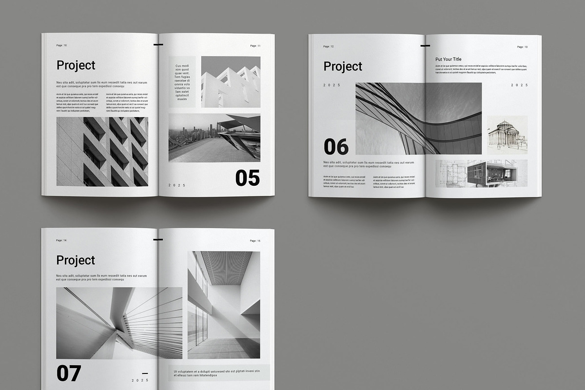 Architecture Portfolio Layout, a Brochure Template by Seeing-art (Photo 11 of 11)