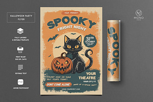 Halloween Party Flyer, a Flyer Template by monogrph