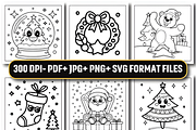 Bold Easy Cute Christmas Coloring, a Seasonal Illustration by Coco Bloom (Thumbnail 5 of 6)