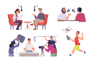 Video production. Professional video, a Person Illustration by Onyx